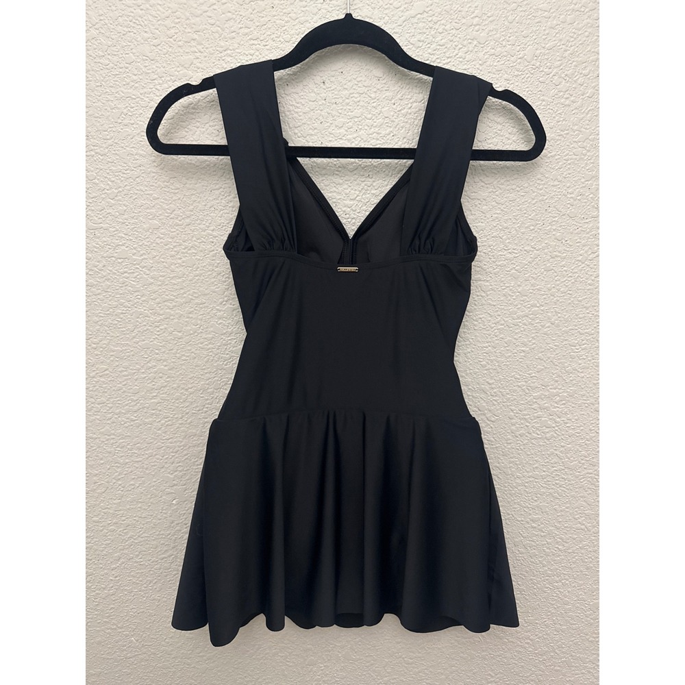 NWT RELLECIGA Black One Piece Skirt Swimsuit Size Small - Picture 4 of 12
